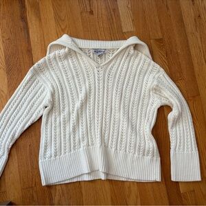 NWT Tommy Bahama Women's V-Neck Cream Sweater